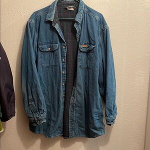 Carhartt Blue Lightweight Shirt Jacket Relaxed Fit